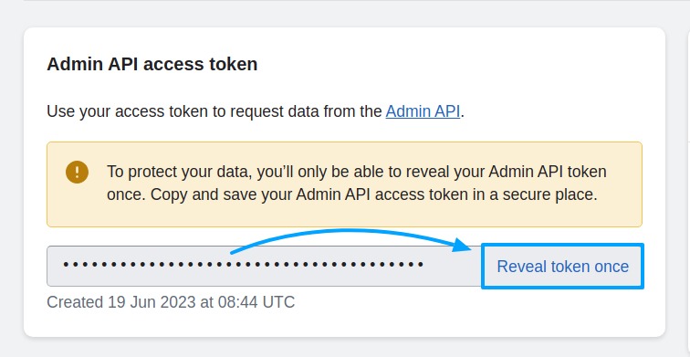 Reveal access token