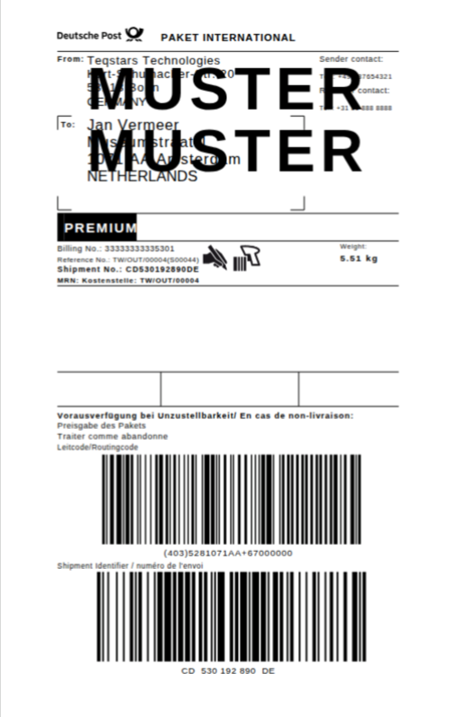 Label View.