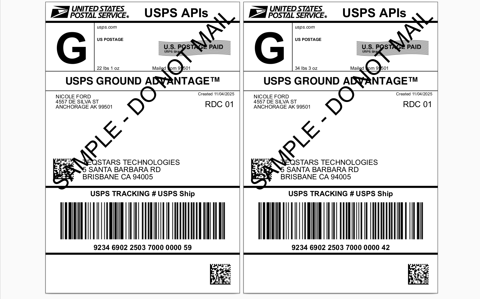 Label View.