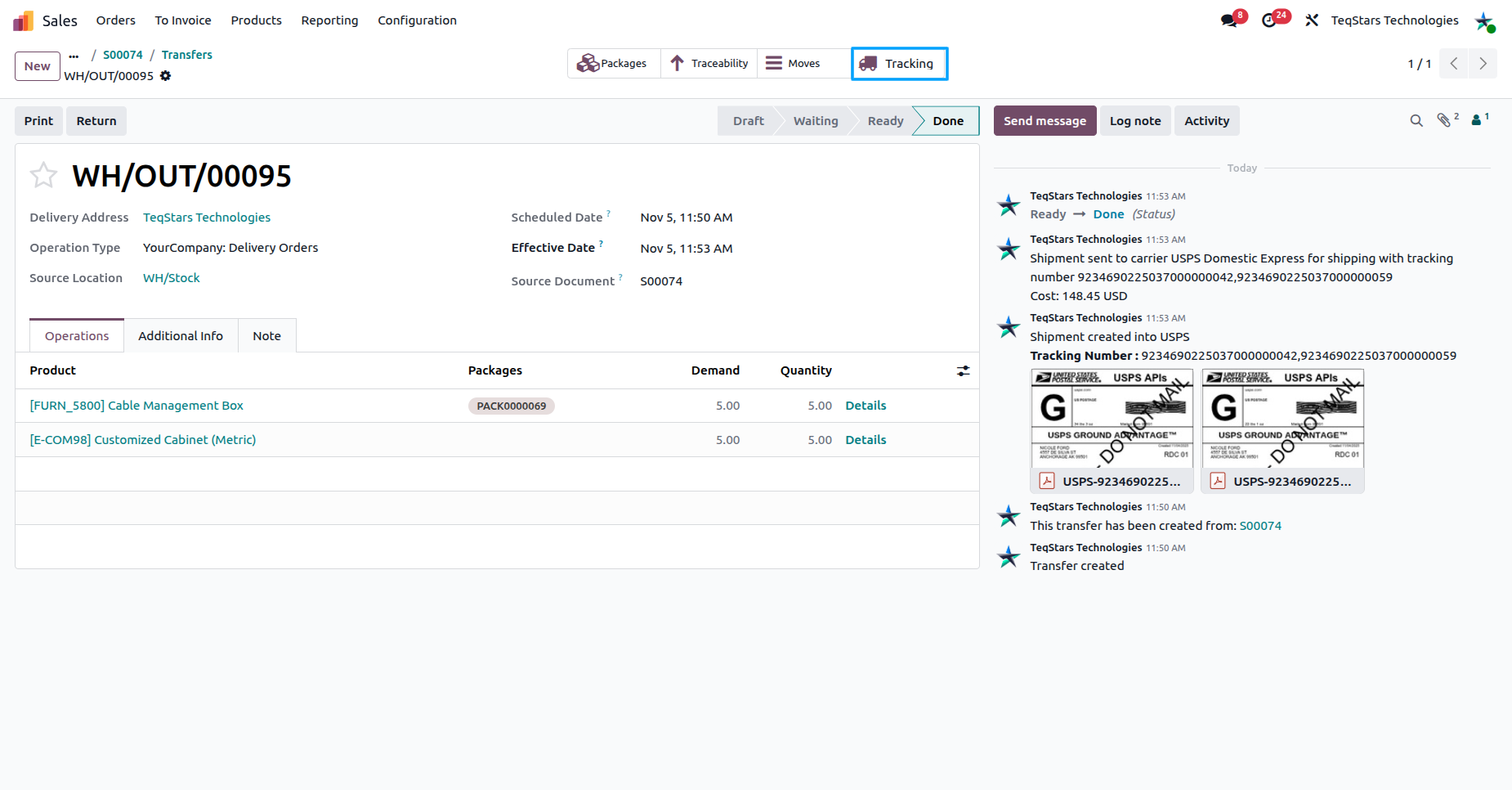 Delivery Order Tracking