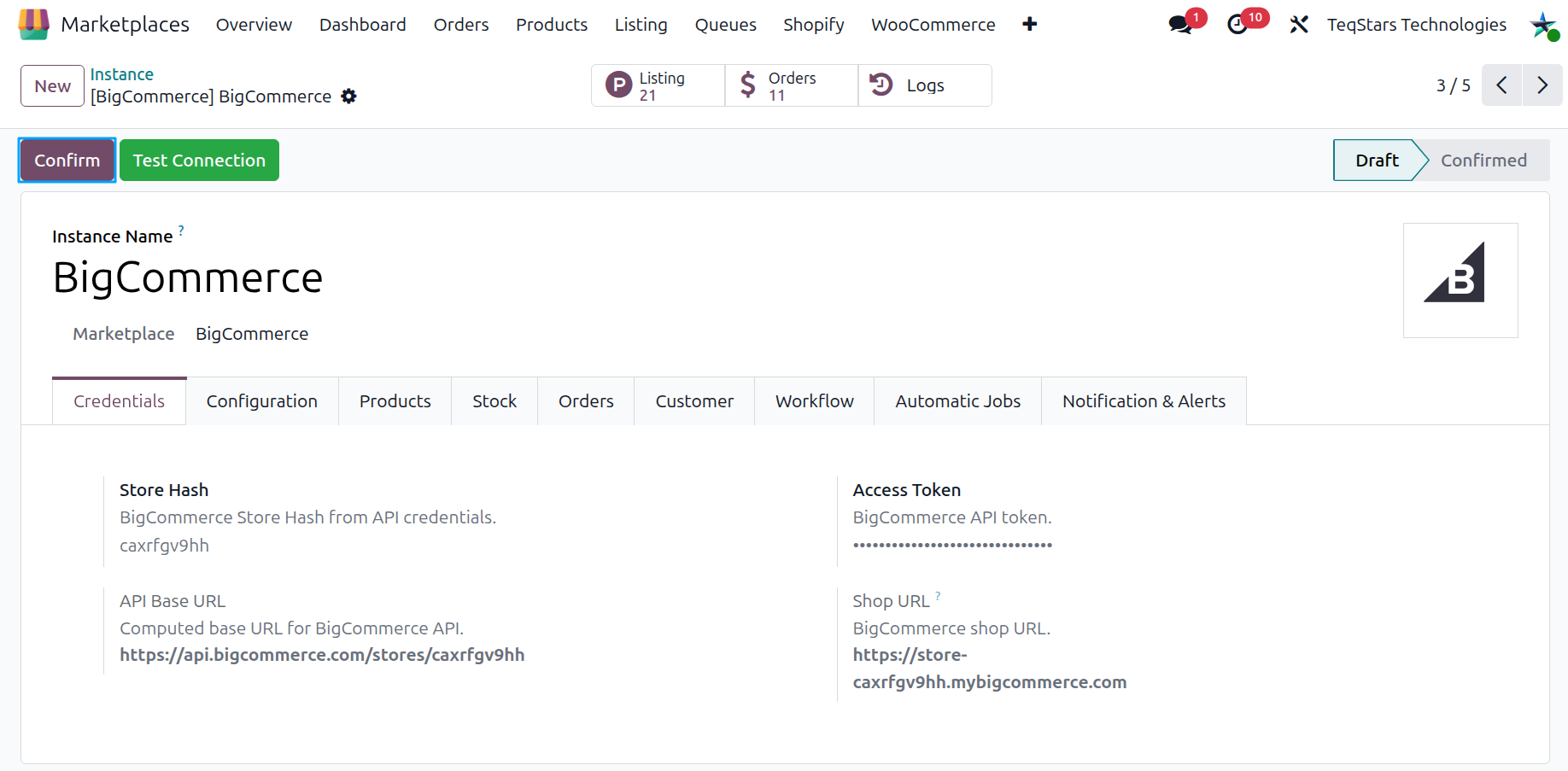 Instance Confirmation