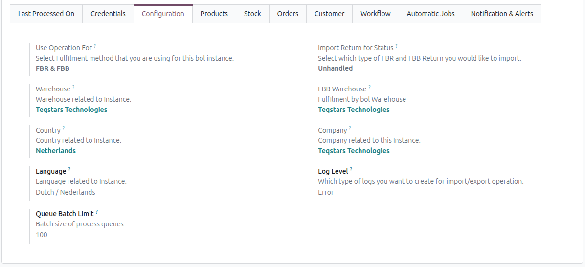 Bol.com Configurations