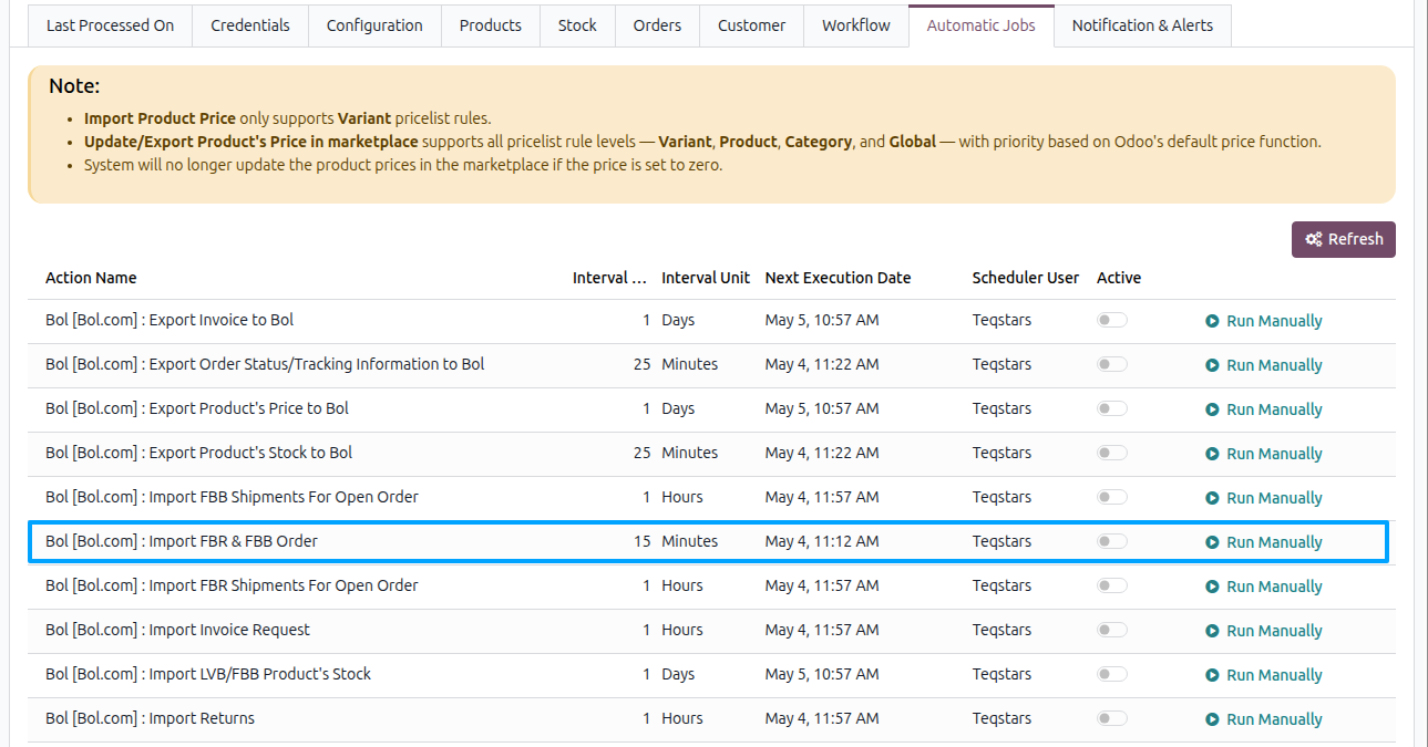 Bol.com Orders Automatic Import