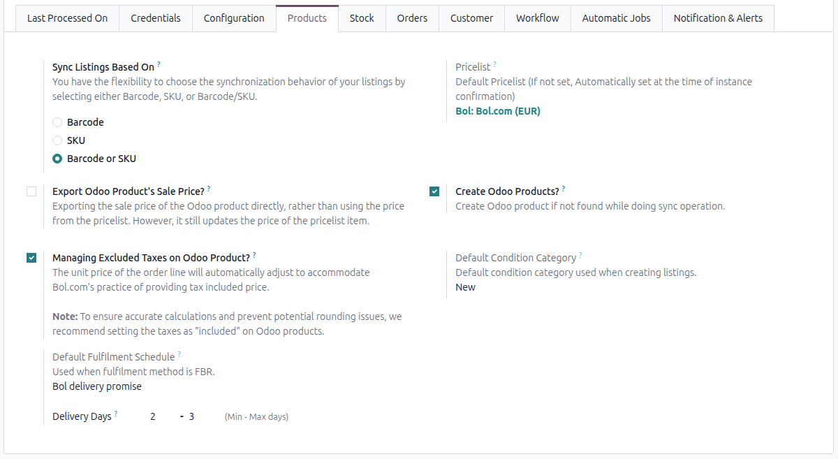 Bol.com Product Configurations