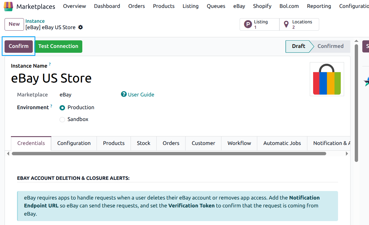 Instance Confirmation
