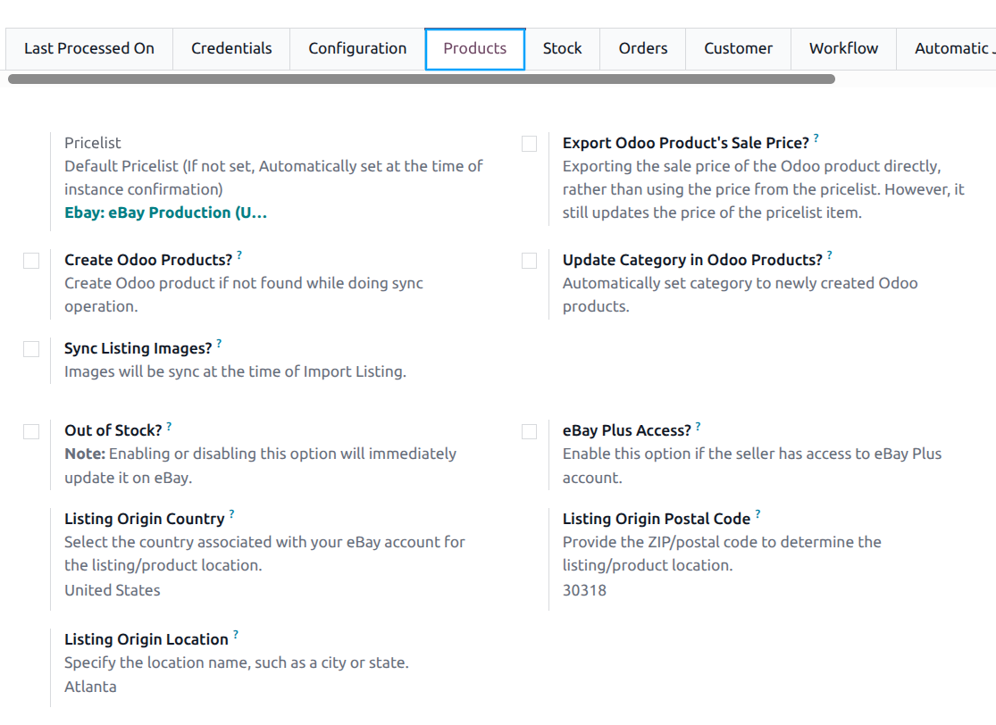 Product Configurations