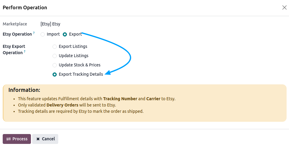 Update Order Status