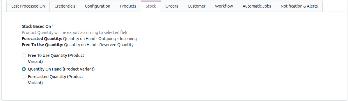 Mirakl Stock Configurations