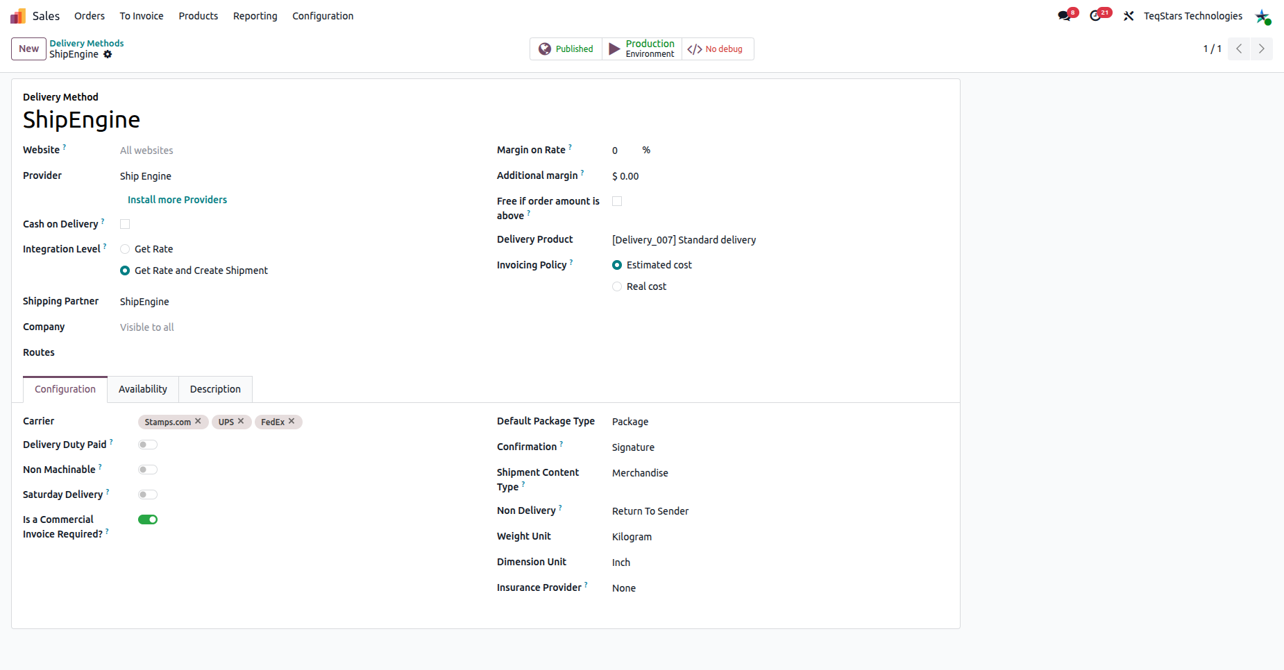 Configure the Delivery Method