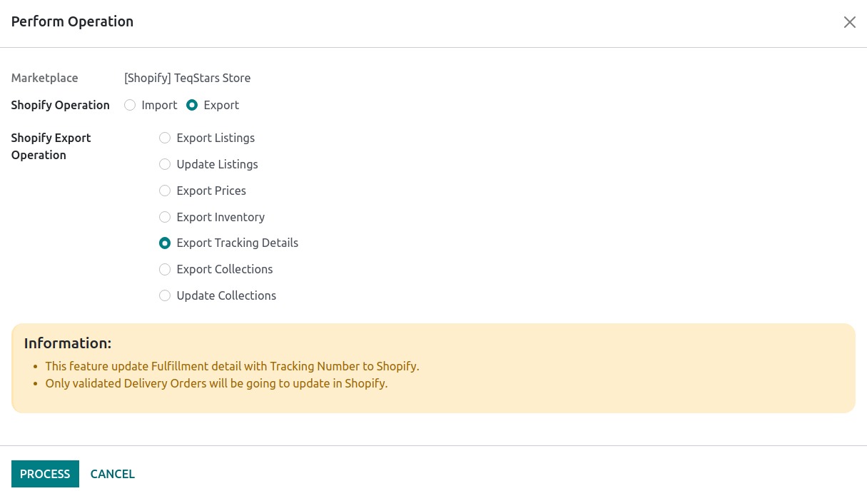 Update Order Status