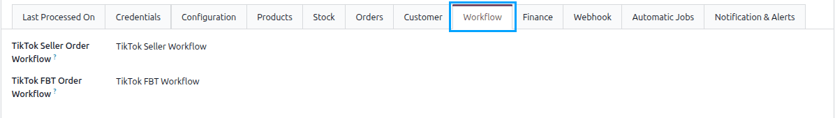Workflow Configurations