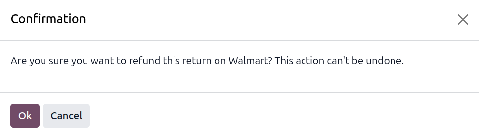 Issue Refund Confirmation