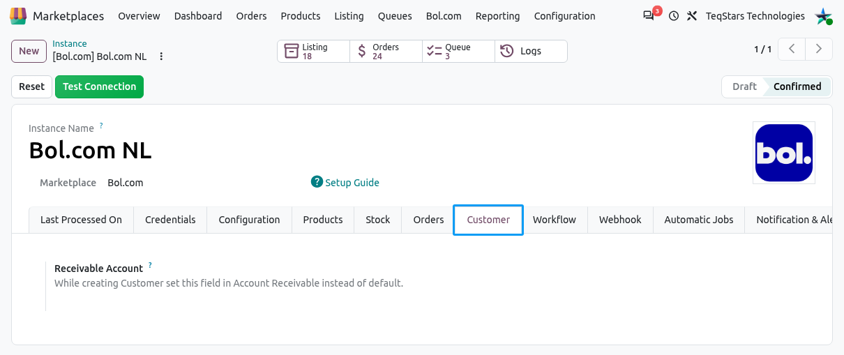Bol.com Customer Configuration
