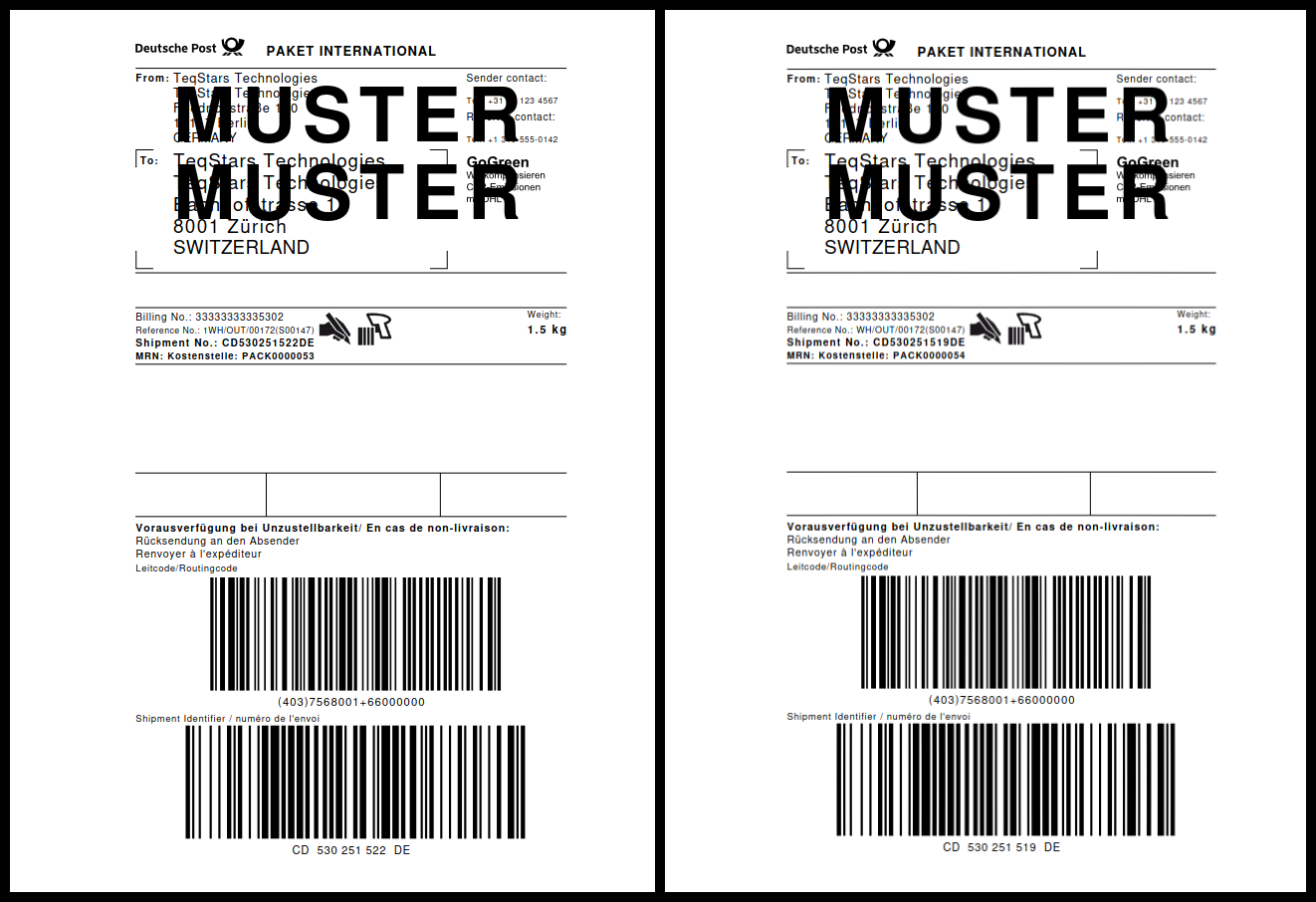 Label View.