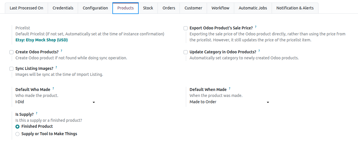 Product Configurations