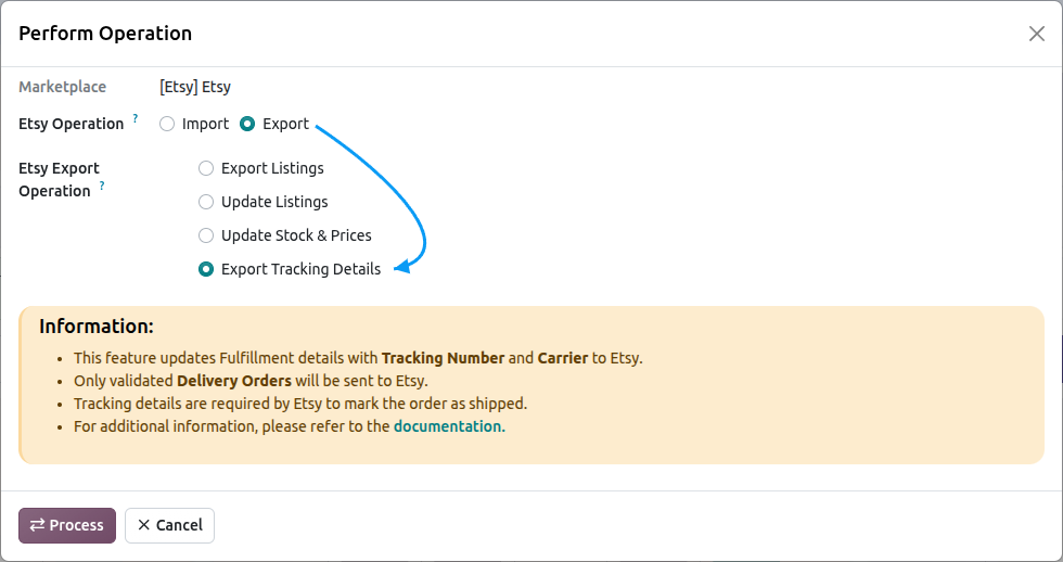 Update Order Status