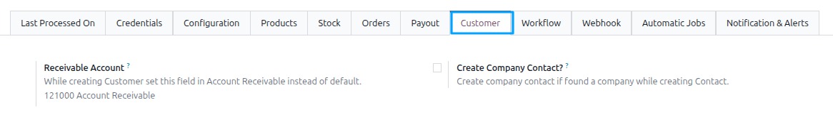 Customer Configurations