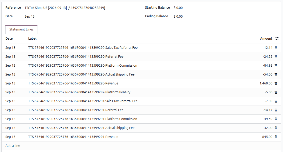 Bank Statement Of A Payout