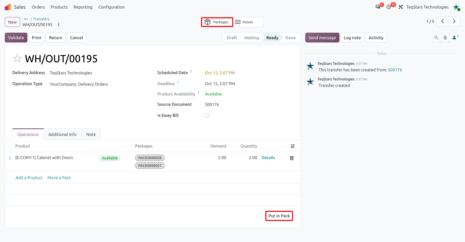 Multiple Package Configuration